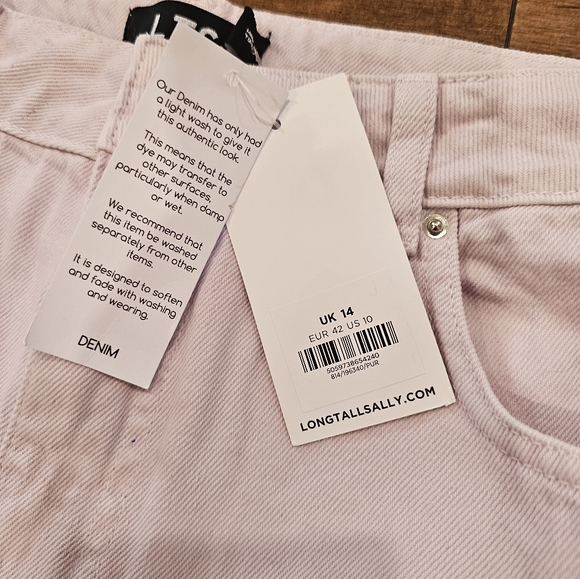 Long tall sally lilac jeans size US 10 NWT - Picture 6 of 9